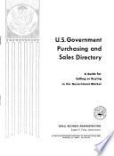 U.S. Government Purchasing, Specifications, and Sales Directory