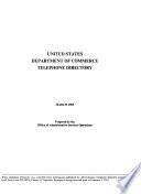 United States Department of Commerce Telephone Directory