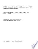 USGS Research on Mineral Resources--1991