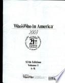 Who's Who in America 2003