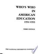 Who's who in American Education