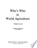 Who's who in World Agriculture
